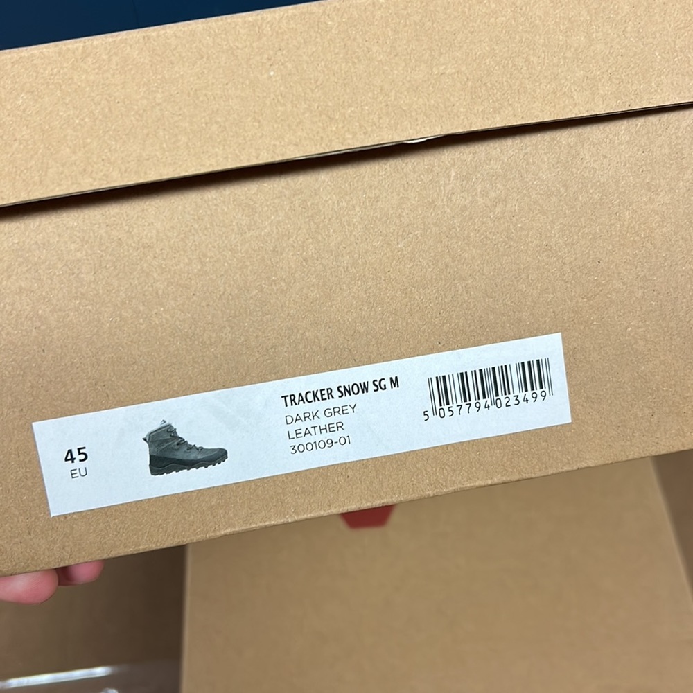 VIVOBAREFOOT TRACKER SNOW SG M DARK GREY LEATHER EU 45 US 12 - Picture 6 of 6